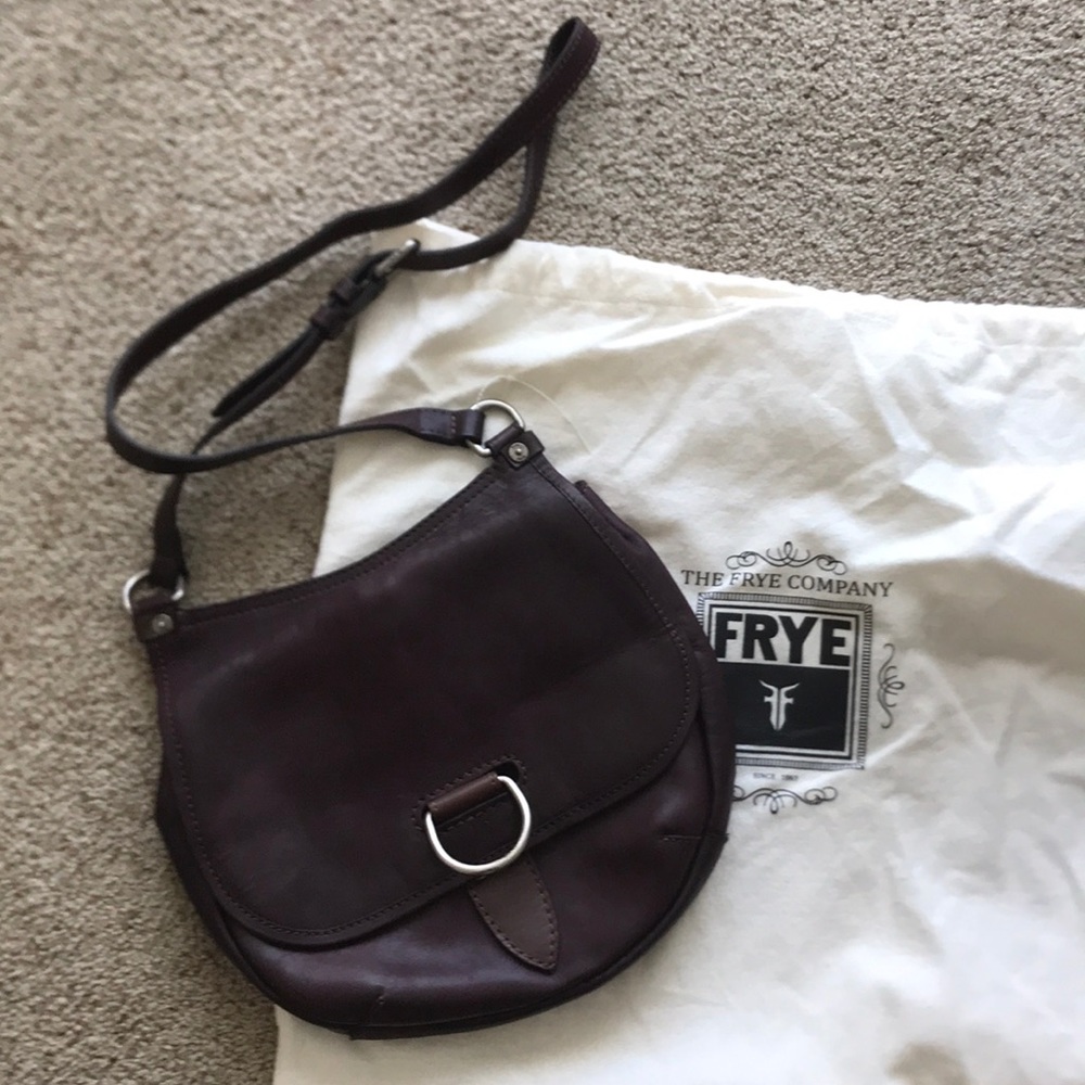 Frye Burgundy Saddle Bag NWT